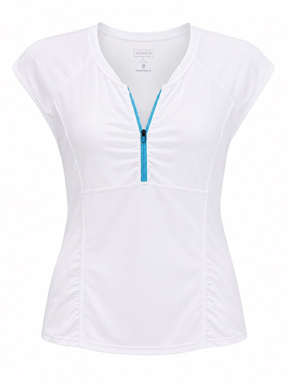 Athleta cap sleeve sun shield top, large